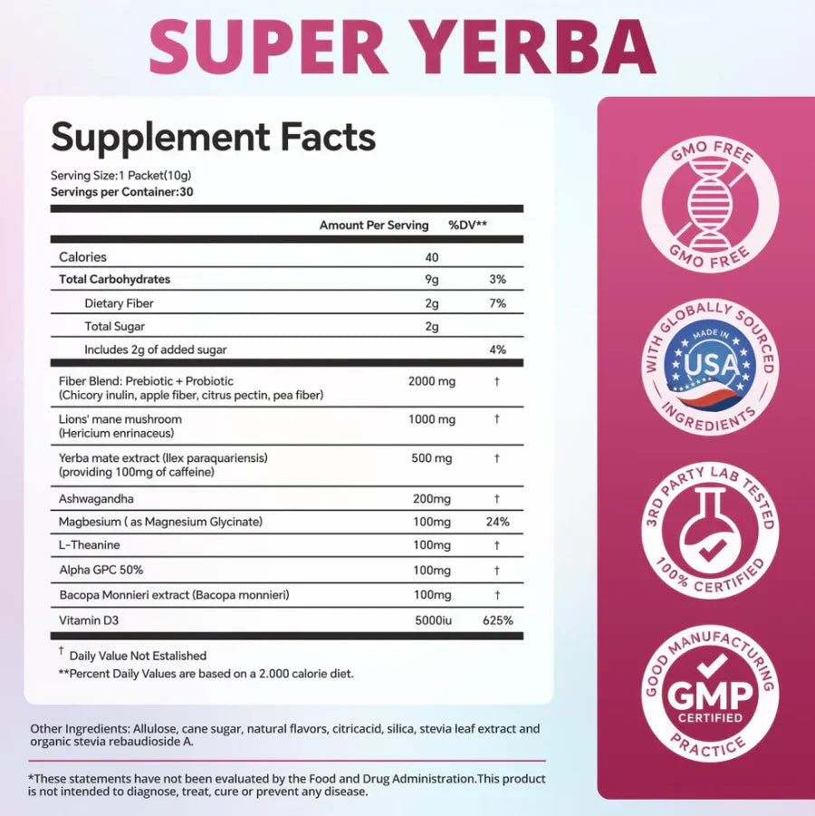 Biotonia Super Yerba Instant Tea Powder